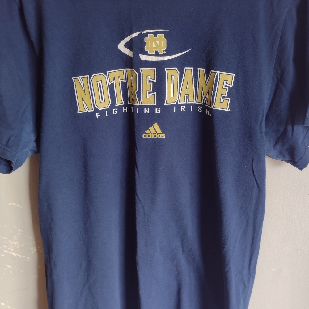 Adidas,Notre Dame, Men's Large T-shirt & Free Thank You Gift